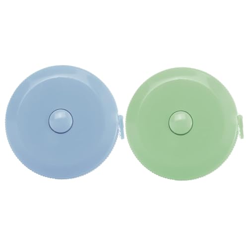 2 Stück Massband Körper, Suiyeejan 200cm/79 Zoll Einziehbares Maßband, Weiches Körpermaßband, Schneidermaßband Measuring Tape zum Messen von Länge, Brust, Taille, Grün Blau 2 Stück Massband Körper, Suiyeejan 200cm/79 Zoll Einziehbares Maßband, Weiches Körpermaßband, Schneidermaßband Measuring Tape zum Messen von Länge, Brust, Taille, Grün Blau von Suiyeejan