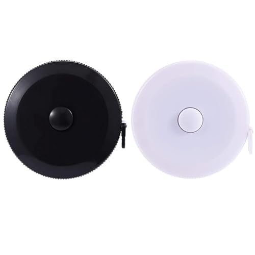 2 Stück Massband Körper, Suiyeejan 200cm/79 Zoll Einziehbares Maßband, Weiches Körpermaßband, Schneidermaßband Measuring Tape zum Messen von Länge, Brust, Taille, Schwarz Weiß 2 Stück Massband Körper, Suiyeejan 200cm/79 Zoll Einziehbares Maßband, Weiches Körpermaßband, Schneidermaßband Measuring Tape zum Messen von Länge, Brust, Taille, Schwarz Weiß von Suiyeejan
