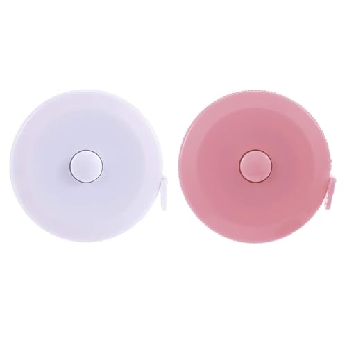 2 Stück Massband Körper, Suiyeejan 200cm/79 Zoll Einziehbares Maßband, Weiches Körpermaßband, Schneidermaßband Measuring Tape zum Messen von Länge, Brust, Taille, Weiß Rosa 2 Stück Massband Körper, Suiyeejan 200cm/79 Zoll Einziehbares Maßband, Weiches Körpermaßband, Schneidermaßband Measuring Tape zum Messen von Länge, Brust, Taille, Weiß Rosa von Suiyeejan