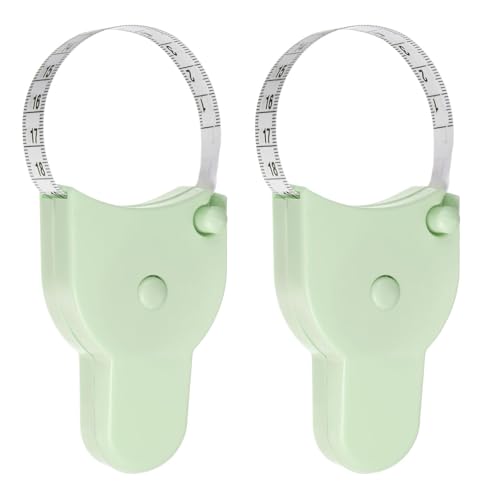 Körpermaßband, Suiyeejan Maßband Körpermaßband 150 cm Maßband, einziehbares Maßband zur Körpermessung und Gewichtsabnahme, Genaues Körpermaßband für Fitness, Schneider, Nähen (Grün, 2 Stück) Körpermaßband, Suiyeejan Maßband Körpermaßband 150 cm Maßband, einziehbares Maßband zur Körpermessung und Gewichtsabnahme, Genaues Körpermaßband für Fitness, Schneider, Nähen (Grün, 2 Stück) von Suiyeejan