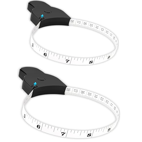 Körpermaßband, Suiyeejan Maßband Körpermaßband 150 cm Maßband, einziehbares Maßband zur Körpermessung und Gewichtsabnahme, Genaues Körpermaßband für Fitness, Schneider, Nähen (Schwarz, 2 Stück) Körpermaßband, Suiyeejan Maßband Körpermaßband 150 cm Maßband, einziehbares Maßband zur Körpermessung und Gewichtsabnahme, Genaues Körpermaßband für Fitness, Schneider, Nähen (Schwarz, 2 Stück) von Suiyeejan