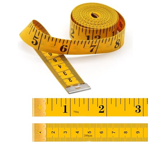 Maßband Körpe 200cm/79 Zoll, Suiyeejan Schneidermaßband Maßband zum Nähen Weiches Doppelskala, Flexible Bandmaß Massband Schneider Measuring Tape Für Haushalte Handwerker Schneider Maßband Körpe 200cm/79 Zoll, Suiyeejan Schneidermaßband Maßband zum Nähen Weiches Doppelskala, Flexible Bandmaß Massband Schneider Measuring Tape Für Haushalte Handwerker Schneider von Suiyeejan