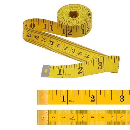 Maßband Körpe 300cm/120 Zoll, Suiyeejan Schneidermaßband Maßband zum Nähen Weiches Doppelskala, Flexible Bandmaß Massband Schneider Measuring Tape Für Haushalte Handwerker Schneider Maßband Körpe 300cm/120 Zoll, Suiyeejan Schneidermaßband Maßband zum Nähen Weiches Doppelskala, Flexible Bandmaß Massband Schneider Measuring Tape Für Haushalte Handwerker Schneider von Suiyeejan