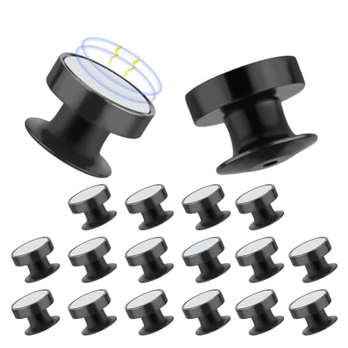 Sujhyrty 18 Stück Magnetische Pin-Rückseiten für Emaille-Pins, Pin-Konverter zu Kühlschrank-Metall-Pin-Rückseiten, Sicherungsstifthalter, Magnetisch A von Sujhyrty