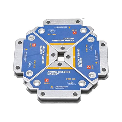 Sujurio Magnetischer Schweißhalter, 4 Stück, 50 kg, Winkel-Lötmagnet, Schweißfixierer, Positionierer, Ferrit-Halter, Hilfs-Locator-Werkzeuge Sujurio Magnetischer Schweißhalter, 4 Stück, 50 kg, Winkel-Lötmagnet, Schweißfixierer, Positionierer, Ferrit-Halter, Hilfs-Locator-Werkzeuge von Sujurio