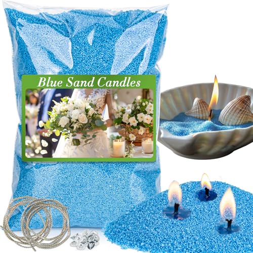 Sukh Blue Snow Pearled-Kerzen mit Dochten – 410 g DIY Kerzensand, Wachs mit Dochten, nachfüllbar für Hochzeiten, Partys, Halloween, Weihnachten, Thanksgiving Sukh Blue Snow Pearled-Kerzen mit Dochten – 410 g DIY Kerzensand, Wachs mit Dochten, nachfüllbar für Hochzeiten, Partys, Halloween, Weihnachten, Thanksgiving von Sukh