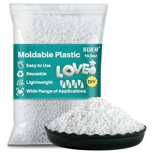 Sukh Formbare Kunststoff-Pellets, thermoplastische Perlen, Polymorph-Kunststoff, schmelzbare Perlen für Handwerk, DIY, Cosplay, temporäre Reparatur, Modellierung, Halloween-Vampirzähne Sukh Formbare Kunststoff-Pellets, thermoplastische Perlen, Polymorph-Kunststoff, schmelzbare Perlen für Handwerk, DIY, Cosplay, temporäre Reparatur, Modellierung, Halloween-Vampirzähne von Sukh