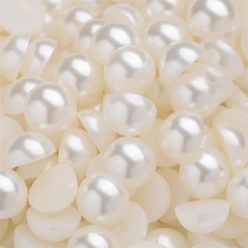 Sukiiy 100 Stück 18 mm flache Rückseite Perlen zum Basteln, elfenbeinfarben, große Nachahmung halbrunde Perlen für Bastelprojekte, flache Rückseite, halbrunde Perlen für Crocs, Becher, Schuhe, Tassen, Sukiiy 100 Stück 18 mm flache Rückseite Perlen zum Basteln, elfenbeinfarben, große Nachahmung halbrunde Perlen für Bastelprojekte, flache Rückseite, halbrunde Perlen für Crocs, Becher, Schuhe, Tassen, von Sukiiy