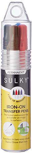 Sulky 400-9004 Transferstifte, Eisen, Schwarz/Blau/Braun/Rot, 1 Count (Pack of 1), 4 von Sulky