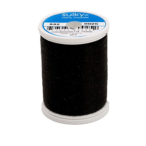 Sulky 1100 yd 60 Weight Bobbin Thread, Black von Sulky