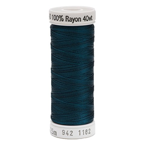 Sulky Jeder Deep Teal – Gewinde Rayon 40 jeder, Acryl, Mehrfarbig von Sulky