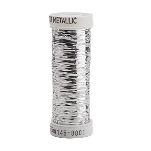 Sulky Of America 215d 40 wt Silber-Metallic-Nylon/Polyester-Faden, 227 m, Silber Sulky Of America 215d 40 wt Silber-Metallic-Nylon/Polyester-Faden, 227 m, Silber von Sulky