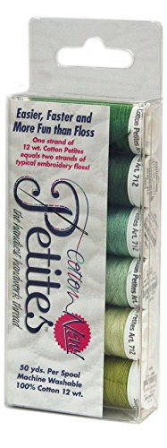 Sulky Sampler Petites, 12 W, Baumwolle, Grün, 6 Stück von Sulky