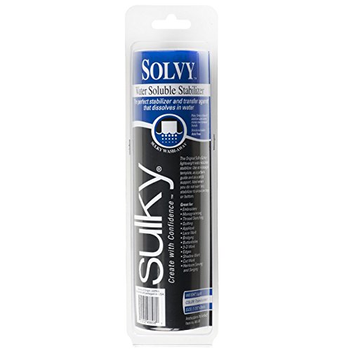 Sulky Water-Soluble Stabilizer Roll-7.875" X9yd Solvy Wasserlösliche Stabilisatorrolle, 20 cm x 9 m, Synthetisch, farblos, 1 Packung von Sulky