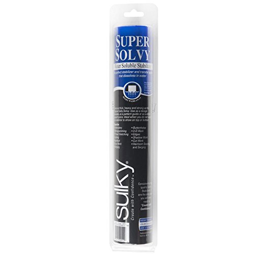 Sulky Super Solvy Rollstabilisator, wasserlöslich, 30,5 cm x 9 m, 30,5 cm x 9 m von Sulky
