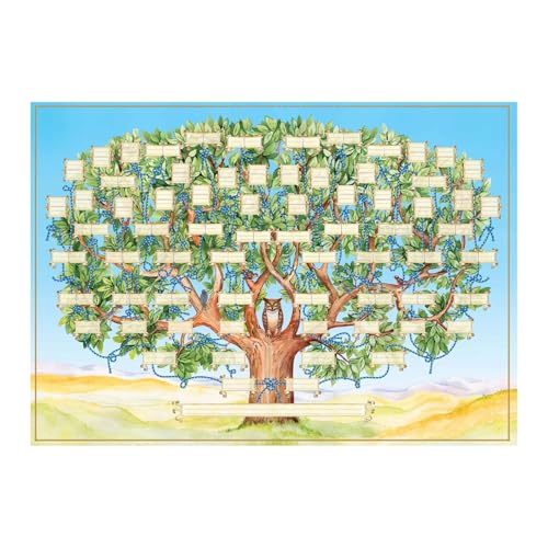 Ausfüllbare Stammbaum Diagramme | Ausfüllbares Leeres Stammbaum Diagramm | Geschenkidee Für Ehepaar Sohn Tochter Großeltern Eltern Mädchen Teenager Männer von Sulxyi