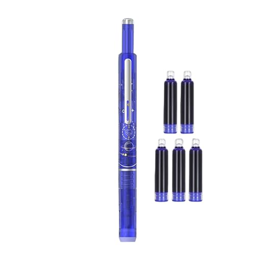 Füllfederhalter, einziehbar, Schreibwerkzeug für Tagebuch, ergonomisch, 0,38 mm, mittlere Feder, einziehbarer Füllfederhalter für Studium, Schule, Schreiben, Kunst, Journaling, Skizzieren, Büro Füllfederhalter, einziehbar, Schreibwerkzeug für Tagebuch, ergonomisch, 0,38 mm, mittlere Feder, einziehbarer Füllfederhalter für Studium, Schule, Schreiben, Kunst, Journaling, Skizzieren, Büro von Sulxyi