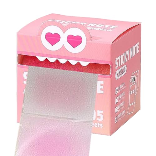Haftnotizen, süße Haftnotiz mit Monstermuster, Easy Post-Notizblöcke, 105 Blatt, 7,5 x 7 cm, transparentes Notizdesign, selbstklebende Rückseite, für Schüler und Lehrer von Sulxyi