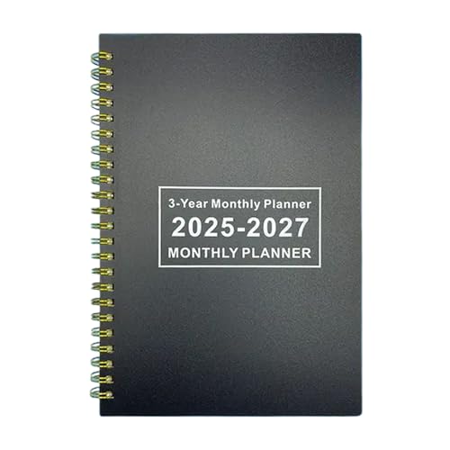 Monatlicher Planer 2025-2027, 24 Monats Kalenderbuch, akademischer monatlicher Organisator, 24-Monats-Planer Integrated Habit Tracker Vielseitige Verwendung für die Arbeit in der Heimschule von Sulxyi
