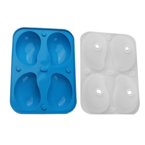 Mousseform - 3D Mangoförmige Seifenformen - Kuchenform 4 Fächer für Pudding Schokolade Hausbäcker Mousseform - 3D Mangoförmige Seifenformen - Kuchenform 4 Fächer für Pudding Schokolade Hausbäcker von Sulxyi