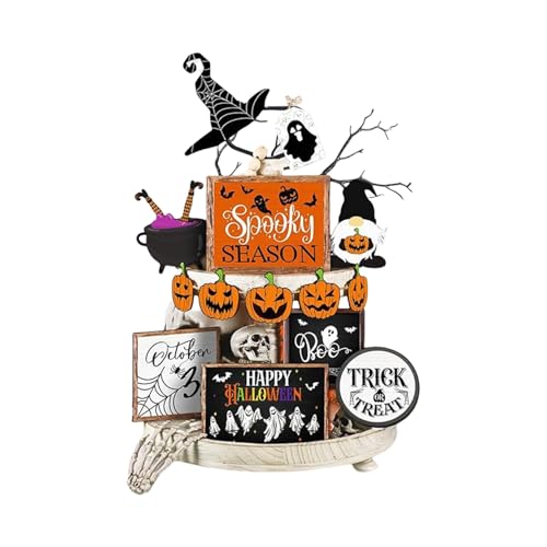 Sulxyi Ghost Holzschilder, Halloween -Tablettdekorationen, gruseliger Halloween -Desktop, gruseliger Urlaubszauber, leicht zu arrangieren und zu mischen, ideal für Wohnzimmer, Bücherregal Sulxyi Ghost Holzschilder, Halloween -Tablettdekorationen, gruseliger Halloween -Desktop, gruseliger Urlaubszauber, leicht zu arrangieren und zu mischen, ideal für Wohnzimmer, Bücherregal von Sulxyi