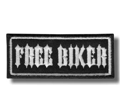 Free Biker Aufnäher, bestickt, zum Aufbügeln, für Motorradwesten, Motorradbekleidung, Aufnäher, Aufnäher, Aufnäher, Aufnäher, Aufnäher, Motorradjacke, Zubehör Free Biker Aufnäher, bestickt, zum Aufbügeln, für Motorradwesten, Motorradbekleidung, Aufnäher, Aufnäher, Aufnäher, Aufnäher, Aufnäher, Motorradjacke, Zubehör von Suma Shop