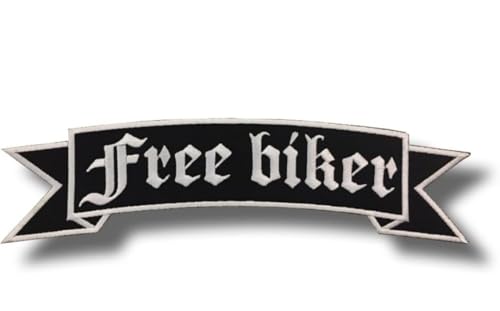 Free Biker Aufnäher zum Aufbügeln, bestickt, zum Aufnähen, für Motorrad-Westen und Jacken, zum Aufnähen von Jeans, T-Shirts, Motorradjacken Free Biker Aufnäher zum Aufbügeln, bestickt, zum Aufnähen, für Motorrad-Westen und Jacken, zum Aufnähen von Jeans, T-Shirts, Motorradjacken von Suma Shop