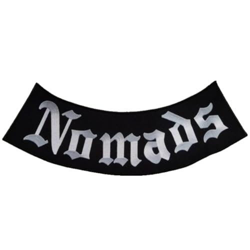 Nomads Aufnäher, bestickt, zum Aufbügeln, für Westen, Motorradwesten, Chapter, Biker, Iron-on, Unabhängig, für Jacke, Weste, Motorradfahrer Nomads Aufnäher, bestickt, zum Aufbügeln, für Westen, Motorradwesten, Chapter, Biker, Iron-on, Unabhängig, für Jacke, Weste, Motorradfahrer von Suma Shop