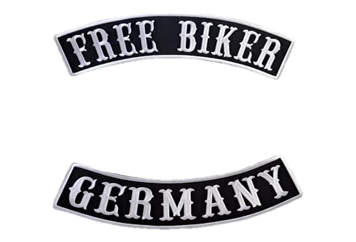 Patches zum Aufbügeln, bestickt, für Westen, Motorradjacken, Motorradjacken, 2 Stück von Suma Shop