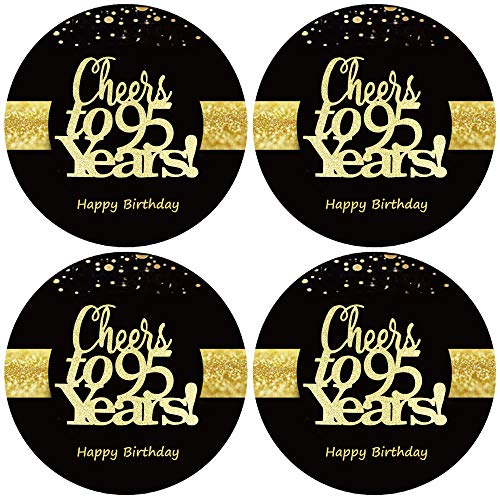 Sumerk 48 Stück Cheers to 95 Sticker große Flaschenaufkleber zum 95. Geburtstag Karten Versiegelungen 5 cm Runde Happy Birthday Party Favors Sticker Sumerk 48 Stück Cheers to 95 Sticker große Flaschenaufkleber zum 95. Geburtstag Karten Versiegelungen 5 cm Runde Happy Birthday Party Favors Sticker von Sumerk