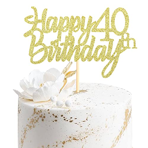 Sumerk 1 Stück Happy 40th Birthday Cake Topper Glitter 40.Geburtstag Tortendeko 40 Geburtstag 40th Geburtstagskerzen Cake Topper Tortendeko für mann frauen Sumerk 1 Stück Happy 40th Birthday Cake Topper Glitter 40.Geburtstag Tortendeko 40 Geburtstag 40th Geburtstagskerzen Cake Topper Tortendeko für mann frauen von Sumerk