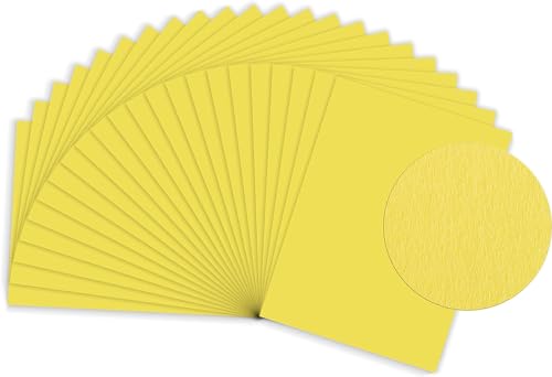 Sumico Fotokarton - 300g/m² - 50x70 cm - 10 Bogen - für Kindergärten und Schulen - zum Basteln, Gestalten und Designen (zitrone) von sumico