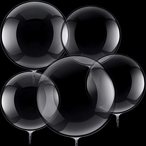 30 Stücke Blase Transparent Luftballons Bobo Ballons Kristall Blase Klar Ballons für Geburtstag Party Haus Weihnachten Hochzeit Jahrestag Indoor und Outdoor (18 Zoll, 20 Zoll, 24 Zoll) von Sumind