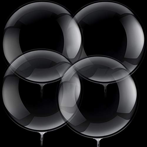 30 Stücke Blase Transparent Luftballons Bobo Ballons Kristall Blase Klar Ballons für Geburtstag Party Haus Weihnachten Hochzeit Jahrestag Indoor und Outdoor (24 Zoll) von Sumind