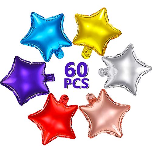 60 Stücke Sternförmige Luftballon 10 Zoll Bunte Stern Ballon Stern Mylar Folien Ballon Aluminium Folien Luftballon für Baby Shower Geschlecht Enthüllen Hochzeit Abschlussball Verlobung 60 Stücke Sternförmige Luftballon 10 Zoll Bunte Stern Ballon Stern Mylar Folien Ballon Aluminium Folien Luftballon für Baby Shower Geschlecht Enthüllen Hochzeit Abschlussball Verlobung von Sumind