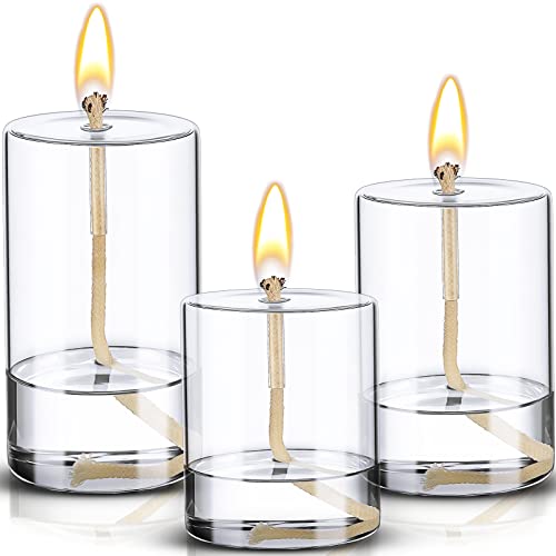 Sumind 3 Stück klare, leere Kerzengläser aus Glas, nachfüllbar, Ölkerzenbehälter, Gefäße, flüssige Kerzenhalter, 3 Größen, Baumwolldocht und Halter im Lieferumfang enthalten Sumind 3 Stück klare, leere Kerzengläser aus Glas, nachfüllbar, Ölkerzenbehälter, Gefäße, flüssige Kerzenhalter, 3 Größen, Baumwolldocht und Halter im Lieferumfang enthalten von Sumind