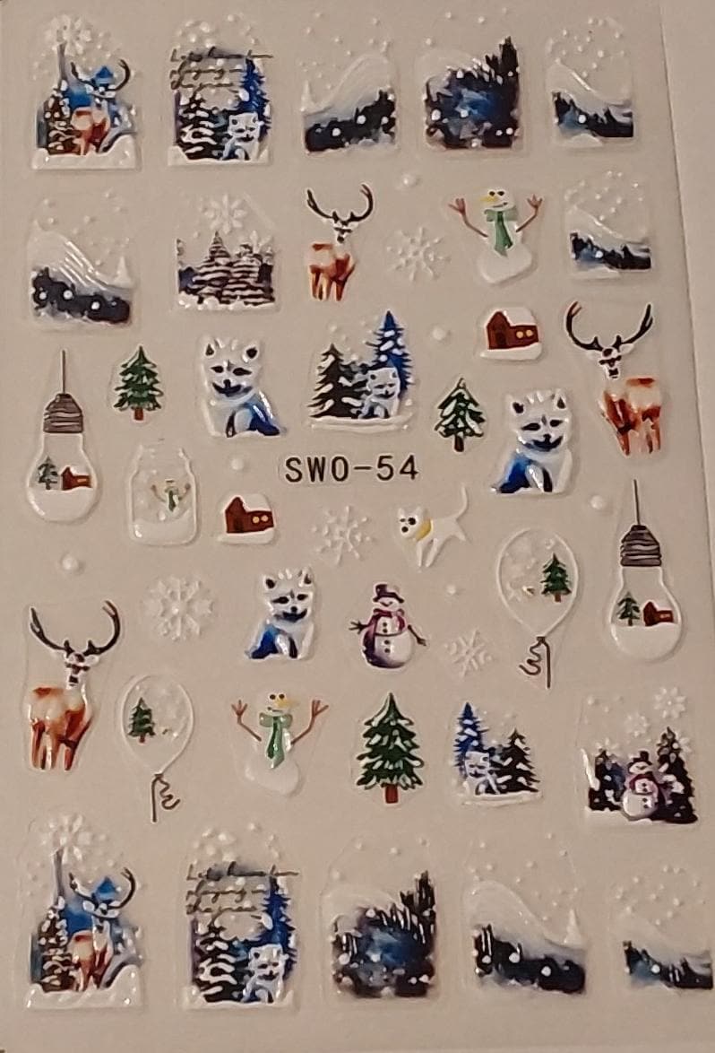 3D Nail Aufkleber /Weihnachten 54/Kreative Nägel Gestaltung/Selbstklebend 3D Nail Aufkleber /Weihnachten 54/Kreative Nägel Gestaltung/Selbstklebend von Sumkiste