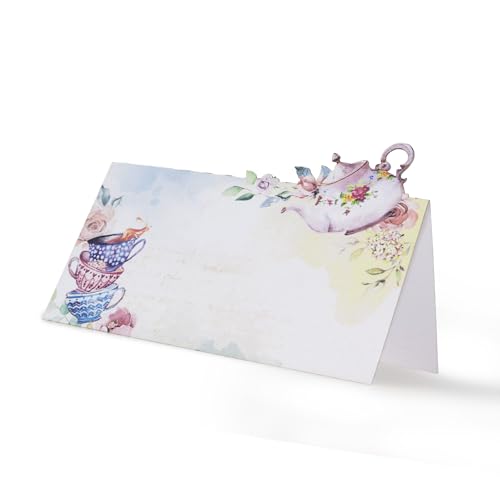 Summer-Ray 48 Platzkarten im Vintage-Stil, Blumenmuster, für Brautparty, Babyparty, Gartenparty oder Nachmittagstee Summer-Ray 48 Platzkarten im Vintage-Stil, Blumenmuster, für Brautparty, Babyparty, Gartenparty oder Nachmittagstee von Summer-Ray.com
