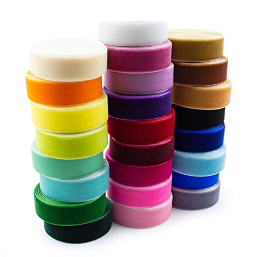 Summer-Ray Samtband, 45,7 m, 20 mm, 25 Farben, Vorteilspackung von Summer-Ray.com