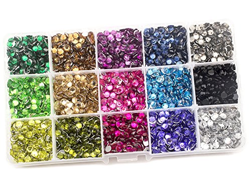 Summer-Ray Strasssteine in Aufbewahrungsbox, 5 mm, gemischte Farben von Summer-Ray.com