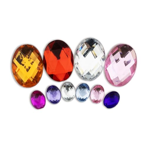 Summer-Ray ovale Strasssteine, 18 x 13 mm, 8 x 6 mm, verschiedene Farben, 600 Stück Summer-Ray ovale Strasssteine, 18 x 13 mm, 8 x 6 mm, verschiedene Farben, 600 Stück von Summer-Ray.com
