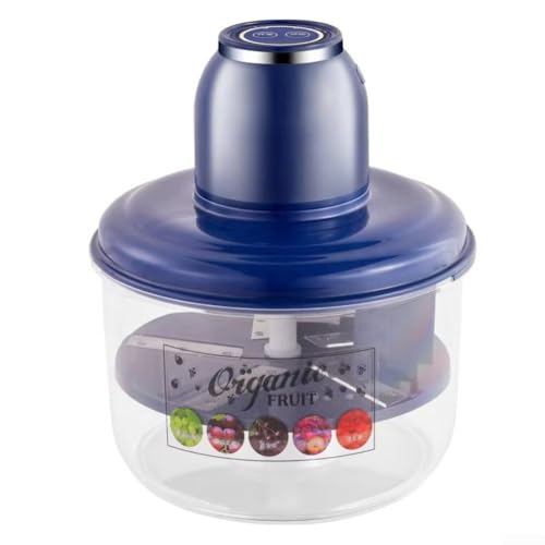 Elektrischer automatischer Obstschäler, 50 W Motor, Tomaten, Trauben, Knoblauch, Hautentferner, Edelstahlklinge, One-Touch, spülmaschinenfest (blau) von Sumsoctober