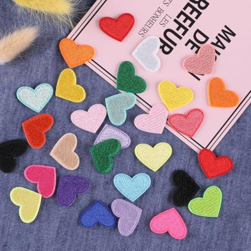 Stickerei-Sticker, Herzmotiv, bestickt, 20 Stück, ideal zum Aufnähen auf Jacken, Taschen und Hüte Stickerei-Sticker, Herzmotiv, bestickt, 20 Stück, ideal zum Aufnähen auf Jacken, Taschen und Hüte von Sumsoctober