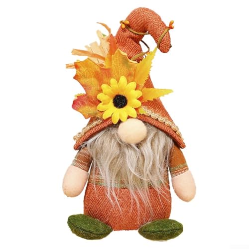 Sumsoctober Charmantes gefülltes Truthahn-Dekor für Thanksgiving-Tische, handgefertigt mit Liebe zum Detail (F) von Sumsoctober