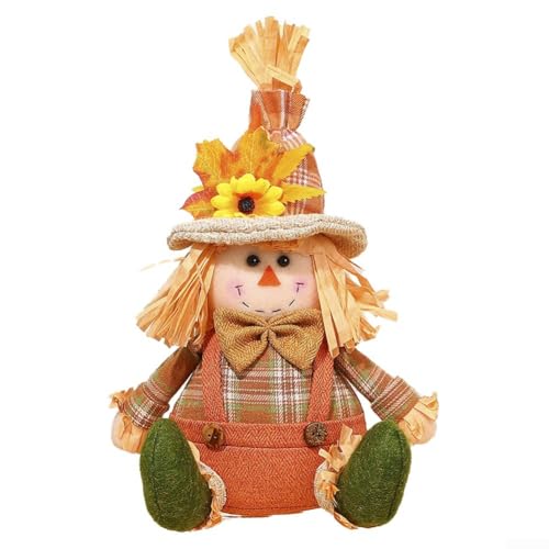 Sumsoctober Charmantes gefülltes Truthahn-Dekor für Thanksgiving-Tische, handgefertigt mit Liebe zum Detail (H) von Sumsoctober