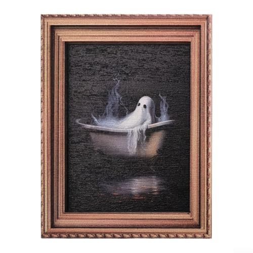 Sumsoctober MZCT124 Halloween-Bilderrahmen aus Holz mit Magnet, Retro-3D-Design, dekoratives Display, 6 x 8 cm Sumsoctober MZCT124 Halloween-Bilderrahmen aus Holz mit Magnet, Retro-3D-Design, dekoratives Display, 6 x 8 cm von Sumsoctober