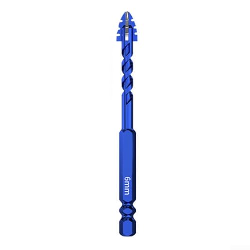 Vierschneidiger Exzenterbohrer für Glasfliesenstanzen und harte Materialien, mit dreieckiger Form, um Vibrationen zu reduzieren und zu verbessern (10 mm) von Sumsoctober