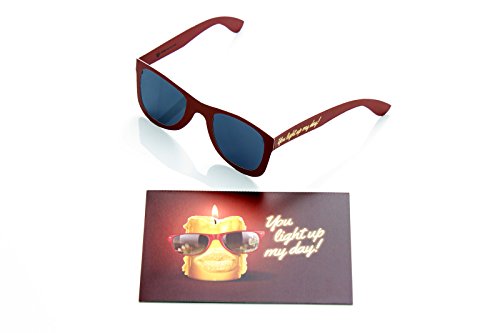 Diese-Klappkarten 2 Stück Geburtstagskarte - Grußkarten Set zum Geburtstag - mit Sonnenbrille zum Basteln - Geschenkkarte mit Motiv - You light up my day von SunCards