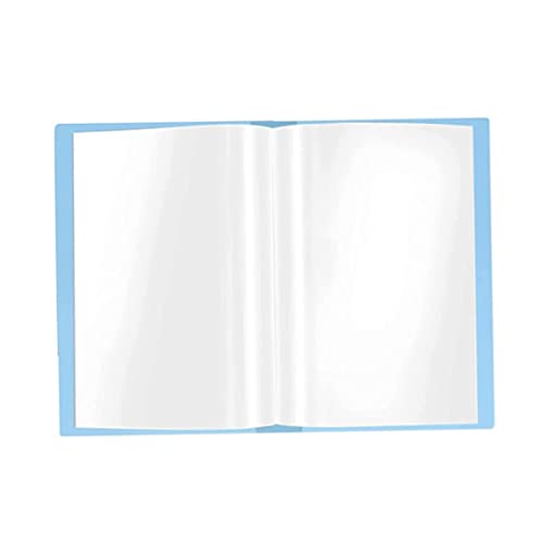 A3 -Präsentation Anzeigebuch Buchbuch Dokument Binder Portfolio Buch mit 40 klaren Taschen Sleeves -Dateispeicher für Kunstwerke, Dokument und Foto, Blue Project Pocket -Ordner von SunaOmni