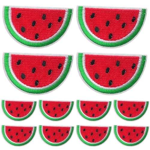 Aufbügler-Patches, 12 Stück, Cartoon-Wassermelonenform, 7 x 4 cm, Stoff-Aufnäher, DIY-Dekorflicken für Kleidung, Hüte, Rucksäcke und mehr, Aufnäher für Hüte, für Kleidung Aufbügler-Patches, 12 Stück, Cartoon-Wassermelonenform, 7 x 4 cm, Stoff-Aufnäher, DIY-Dekorflicken für Kleidung, Hüte, Rucksäcke und mehr, Aufnäher für Hüte, für Kleidung von SunaOmni